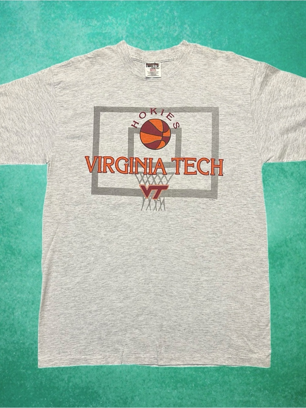 Vintage Virginia Tech Hokies Basketball Shirt